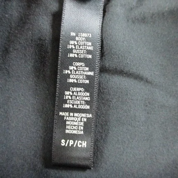 NWT SKIMS Cotton Jersey Cheeky Tanga Underwear Womens Small Soot Black - Picture 7 of 8